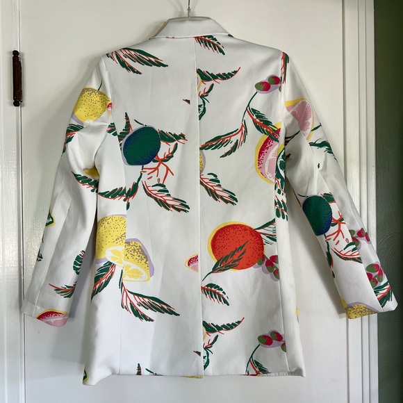 Citrus Fruit Blazer Oversized Fit Small - Picture 2 of 9